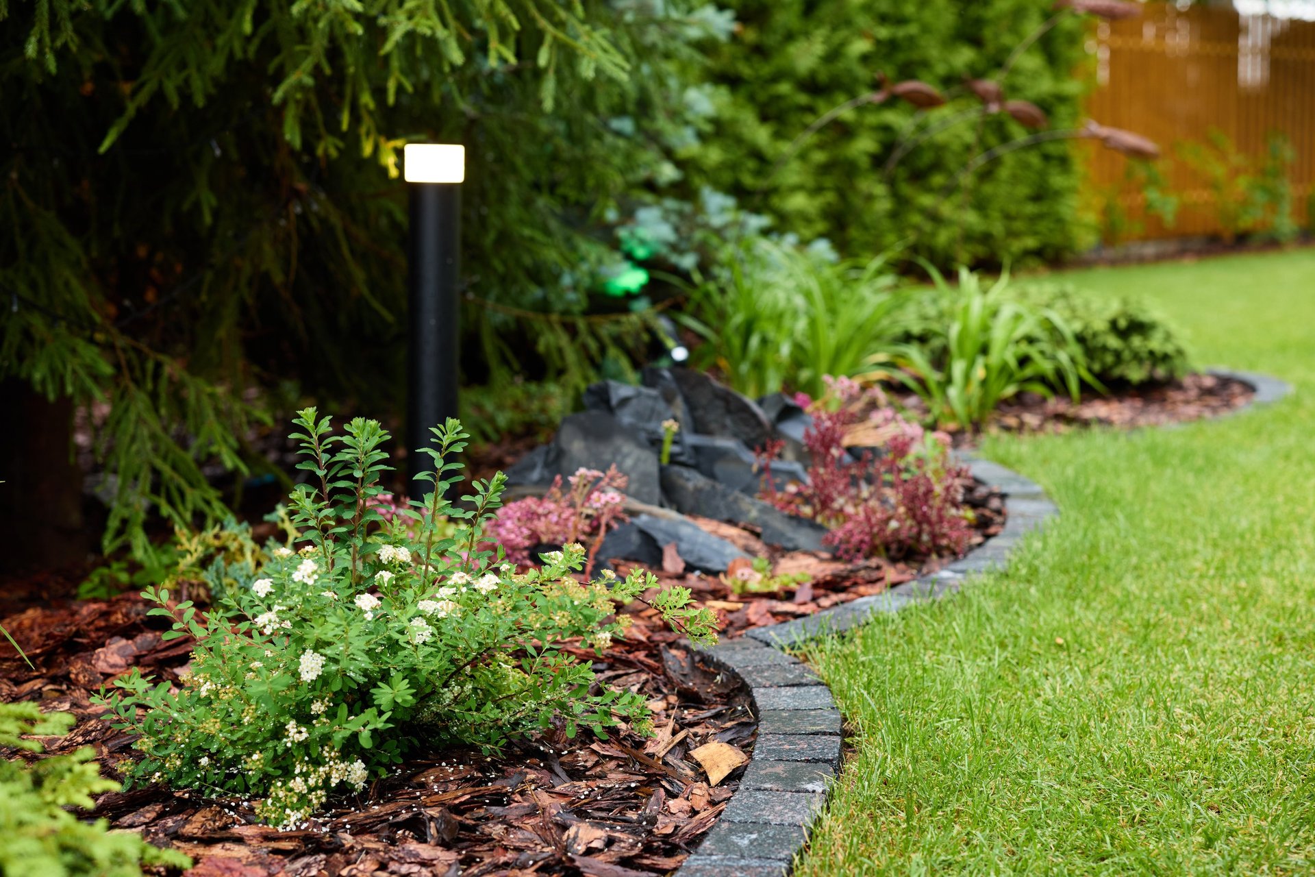 Beautiful landscaped garden